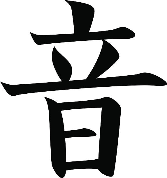 ベクトル-日本の漢字文字のサウンド - j・s・バッハ点のイラスト素材／クリップアート素材／マンガ素材／アイコン素材