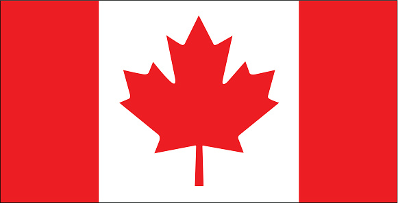 Candian maple leaf flag vector