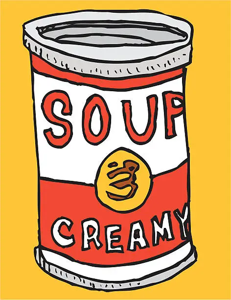 Vector illustration of Soup: Creamy (illustration)