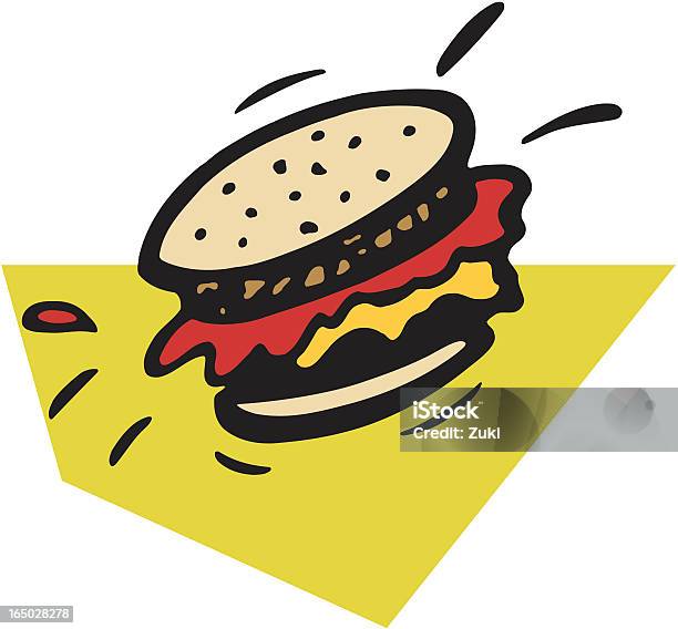Burger Stock Illustration - Download Image Now - Bun - Bread, Fast Food, Food