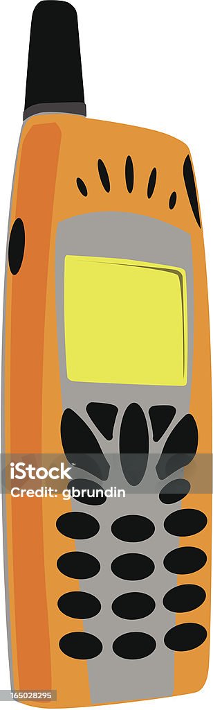 Téléphone Mobile - clipart vectoriel de Blanc libre de droits