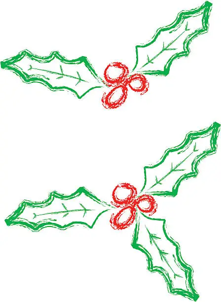 Vector illustration of Mistletoe