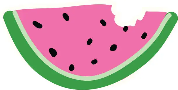 Vector illustration of Watermelon Slice