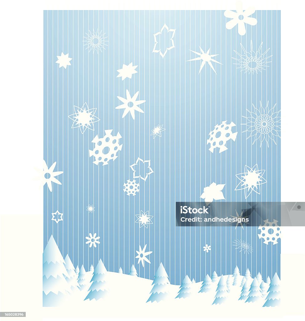Vecteurs de flocons de neige de l'hiver - clipart vectoriel de Abstrait libre de droits