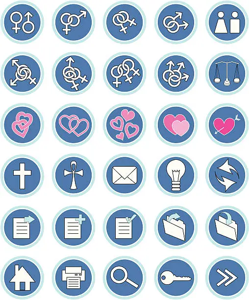 Vector illustration of Gender Icons ( Vector )