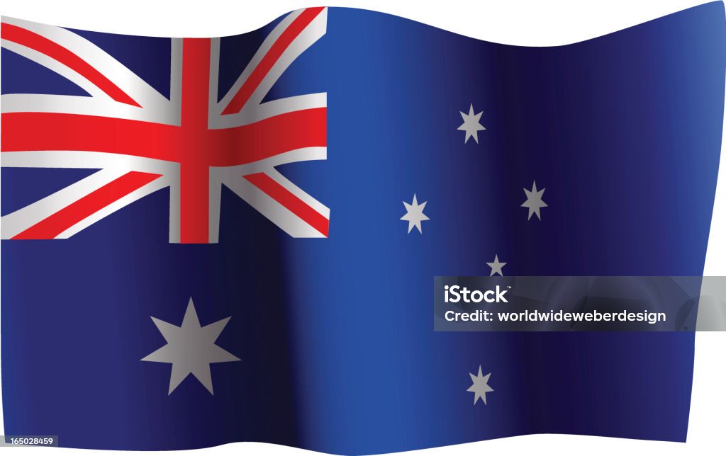 Flaga Australii - Grafika wektorowa royalty-free (Australia)