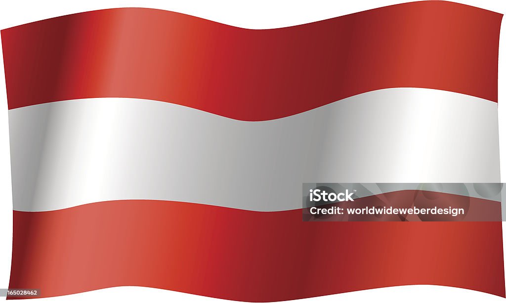Bandeira da Áustria (Vector - Royalty-free Bandeira arte vetorial