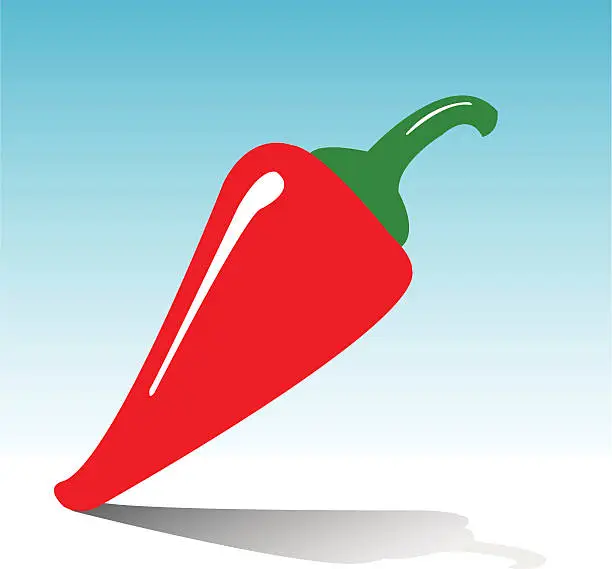 Vector illustration of Red Chili