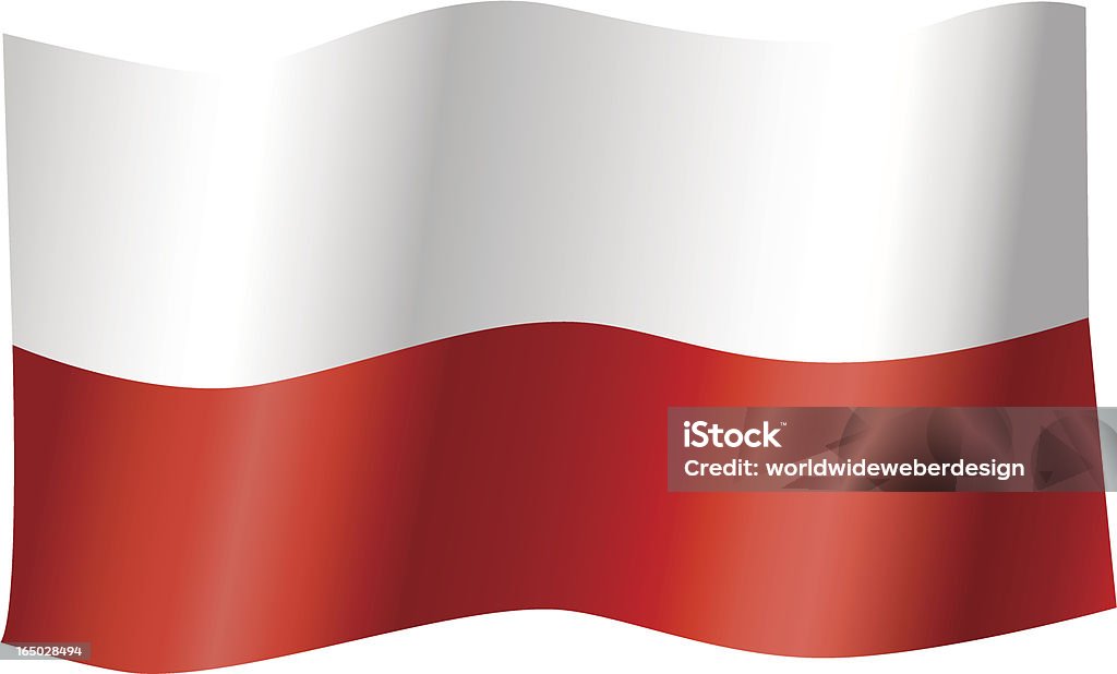Flaga Polski (Wektor - Grafika wektorowa royalty-free (Bez ludzi)