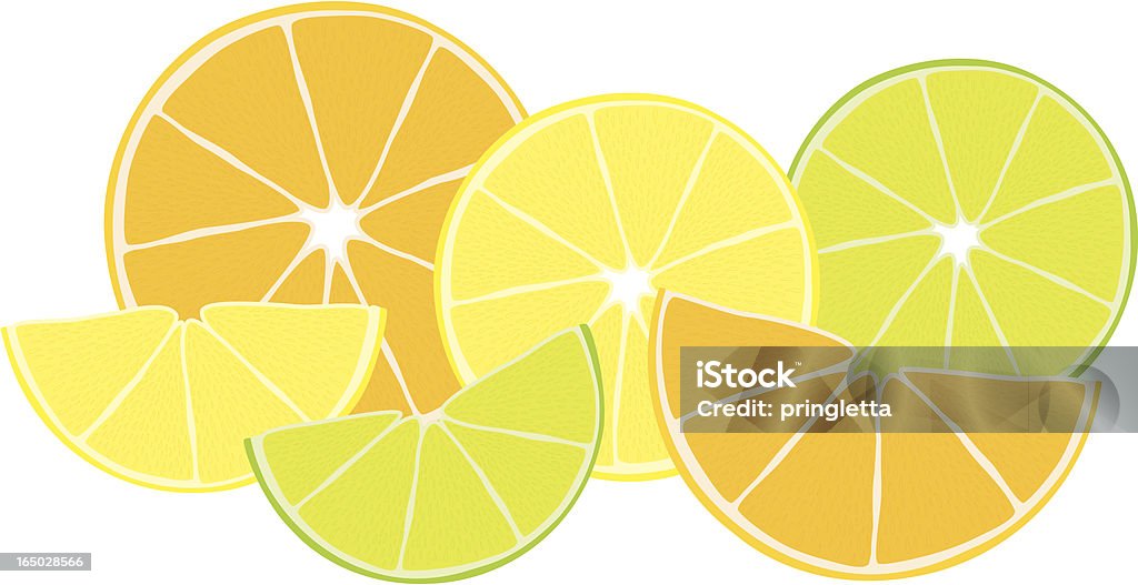 Citrus Zest-incl. jpeg - arte vectorial de Vitamina C libre de derechos