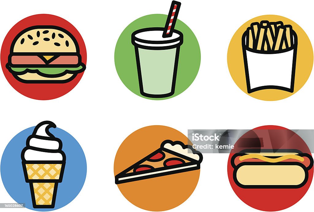 Essen-icons: junk foo d - Lizenzfrei ClipArt Vektorgrafik