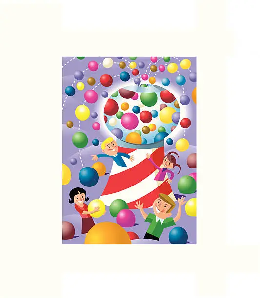 Vector illustration of Candy Land