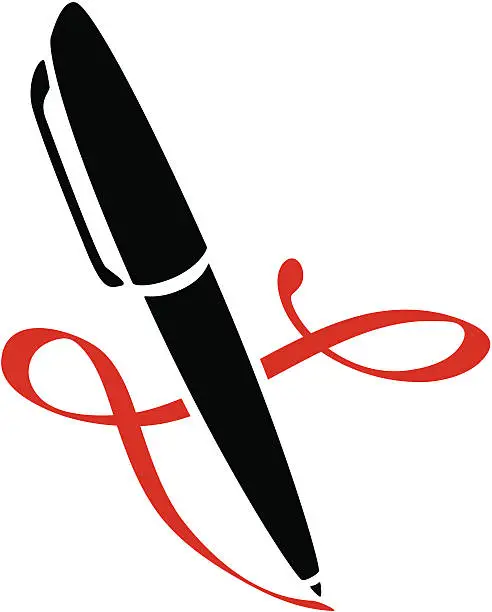 Vector illustration of Fountain Pen