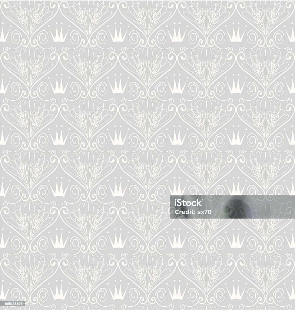 Nahtlose Art-Deco-Krone Hintergrund (Vektor - Lizenzfrei Königshaus Vektorgrafik