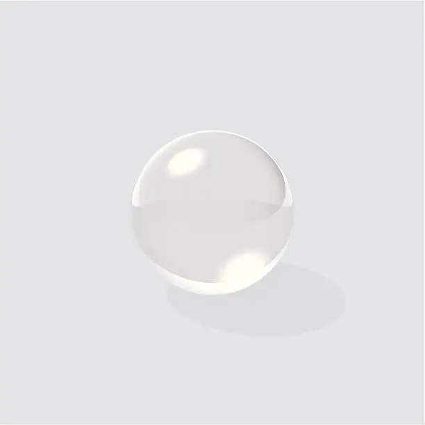 Vector illustration of Vector Glass Ball