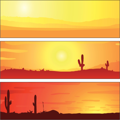 The warm feeling of desert horizon ...