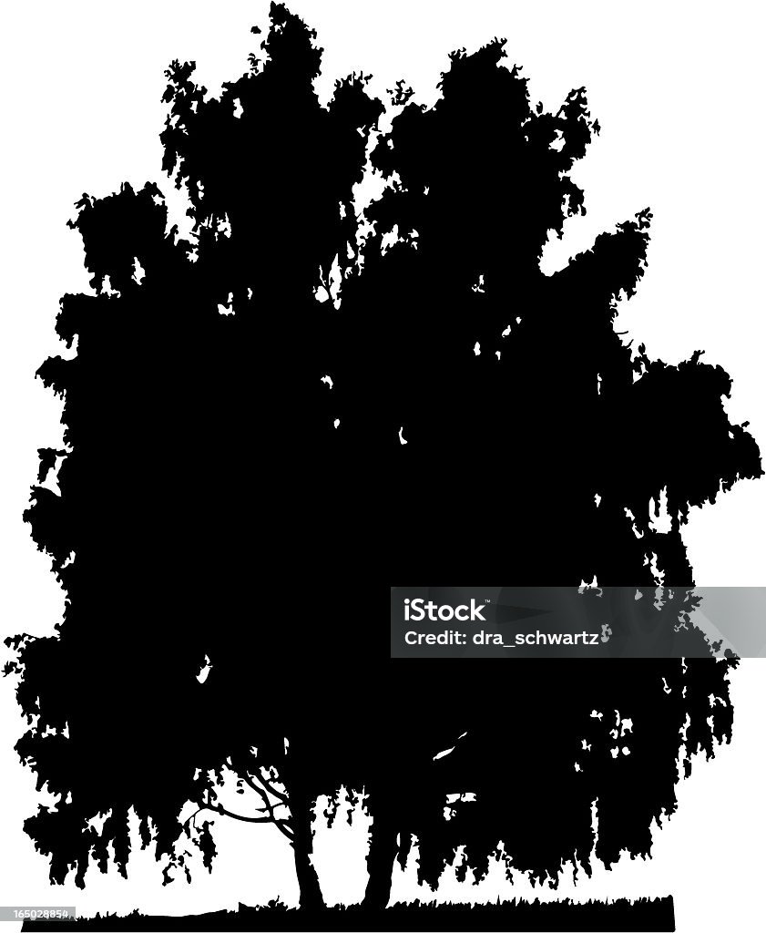 2 つの木、ベクター - イラストレーションのロイヤリティフリーベクトルアート