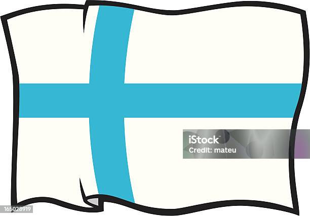 Bandiera Della Finlandia - Immagini vettoriali stock e altre immagini di Bandiera - Bandiera, Bianco, Blu