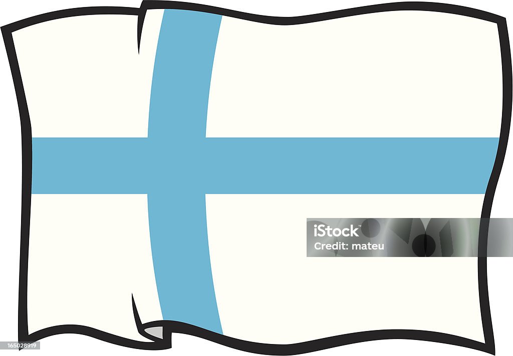 国旗のフィンランド - イラストレーションのロイヤリティフリーベクトルアート