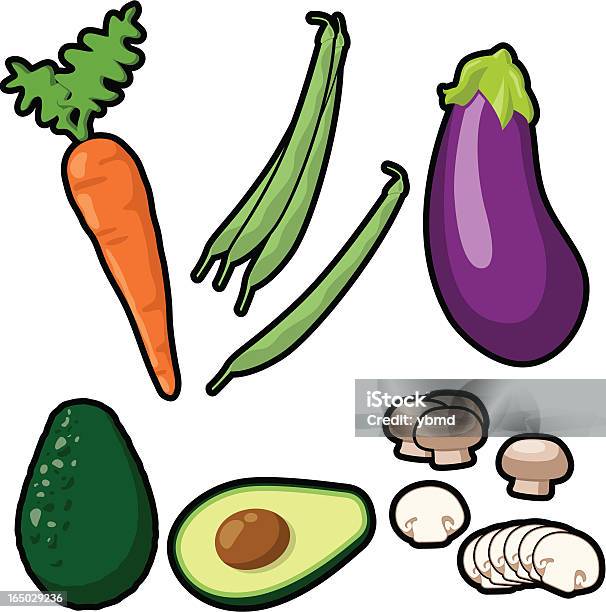 야채 아이콘 벡터 0명에 대한 스톡 벡터 아트 및 기타 이미지 - 0명, 가지-채소, 건강한 식생활