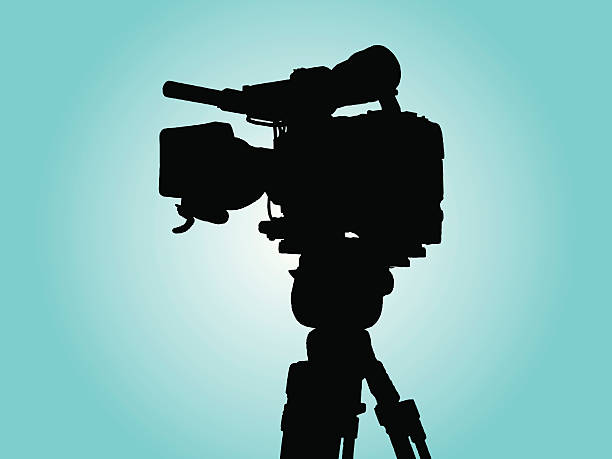 tv- cam 3 вектор с alphachannel для фото 469278 - television camera tripod media equipment videography stock illustrations