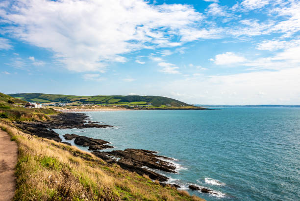 Craggy coastline at Baggy Point