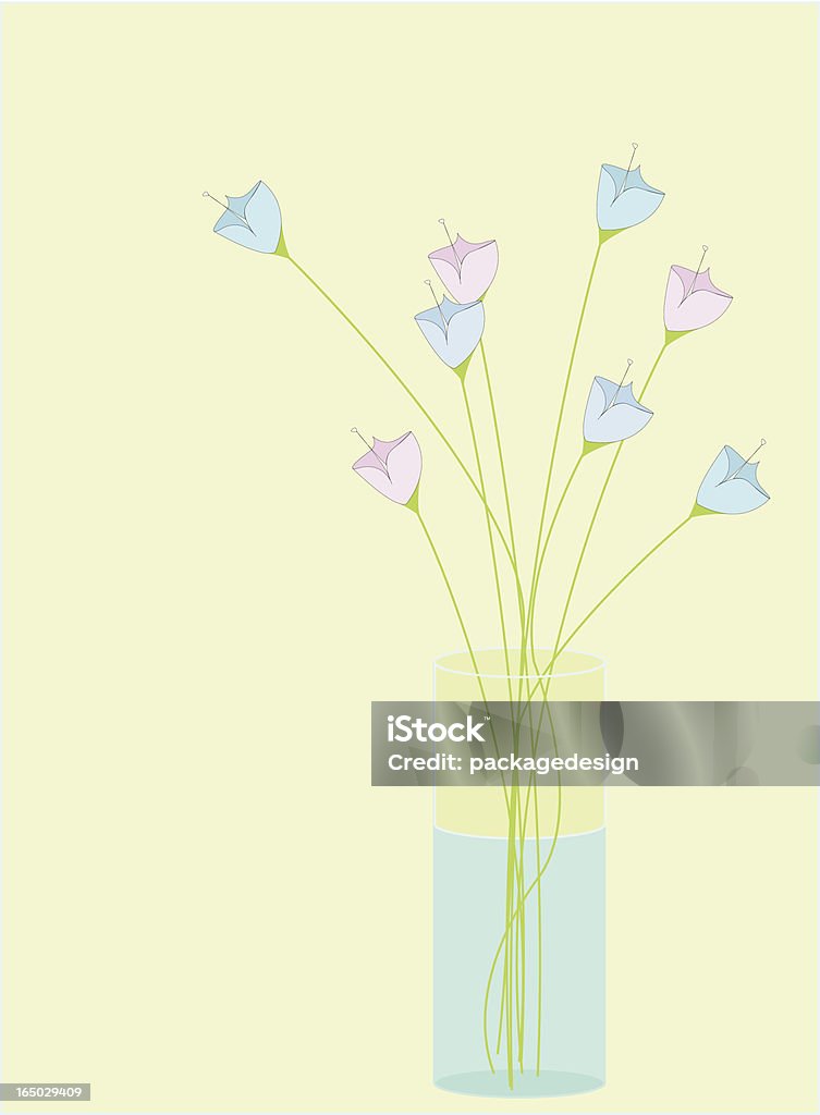 Vase Blumen Vektor - Lizenzfrei Abstrakt Vektorgrafik