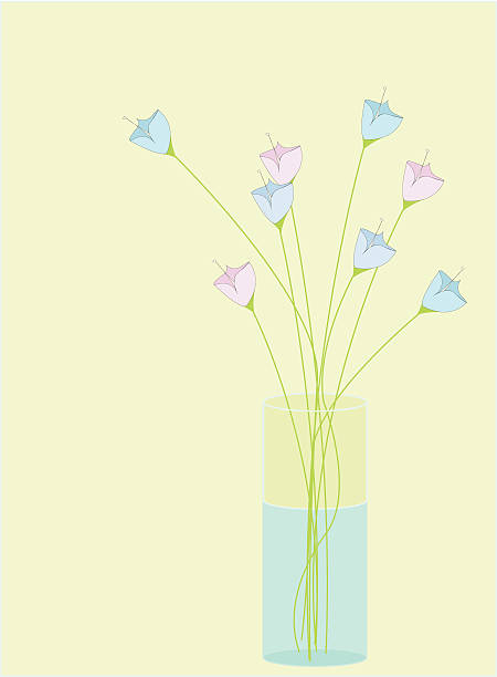 Vaso di fiori di grafica vettoriale - illustrazione arte vettoriale