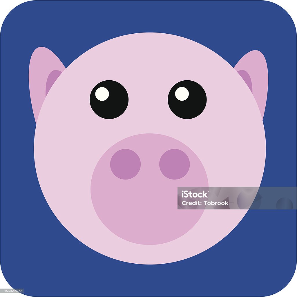 pink pig von "Blase" " - Lizenzfrei Biegung Vektorgrafik