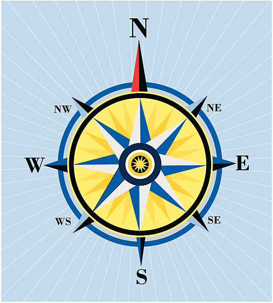 illustrations, cliparts, dessins animés et icônes de carte star --- vecteur rose des vents - map compass old globe