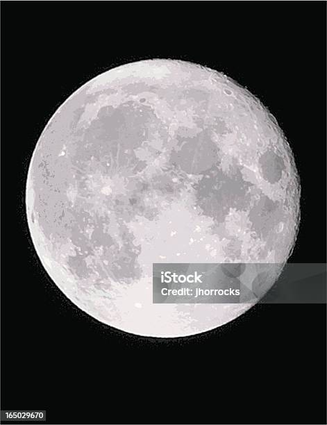 Vettore Luna - Immagini vettoriali stock e altre immagini di Luna - Luna, Illustrazione, Vettoriale