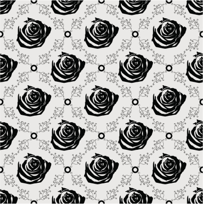 Original seamless rose pattern. 