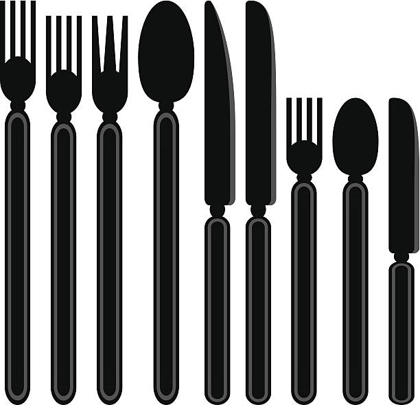 Tableware vector art illustration