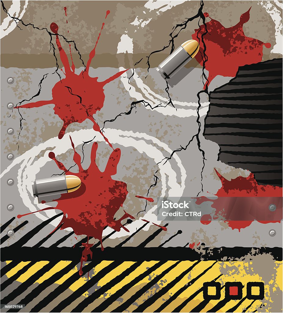 犯罪シーンの要素 - ひびが入ったのロイヤリティフリーベクトルアート