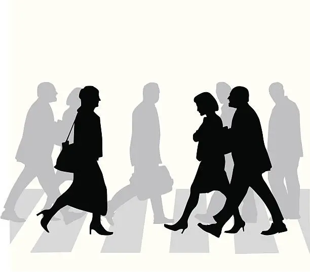 Vector illustration of Hurry Vector Silhouette