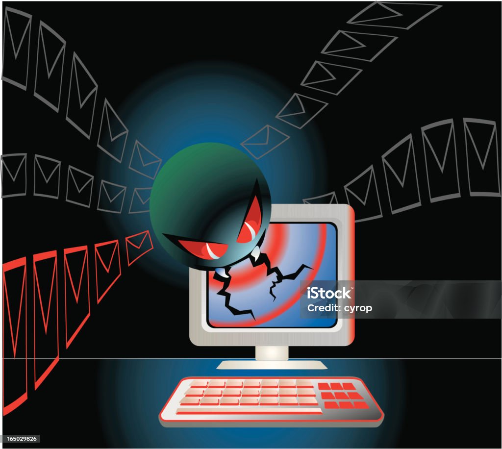 Почта вирусы-ВЕКТОР - Векторная графика Векторная графика роялти-фри