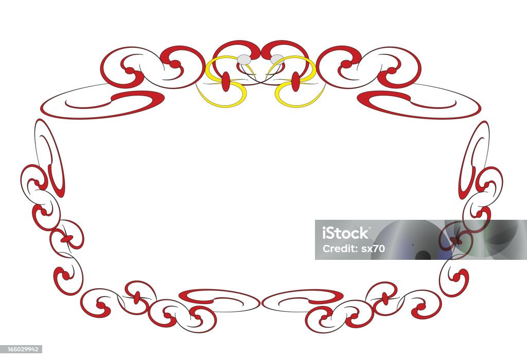 Scripty Border Art Deco Script Border Stock Illustration - Download Image Now ...