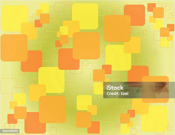 Fundo Retro - Arte vetorial de stock e mais imagens de Abstrato - Abstrato, Amarelo, Cor verde