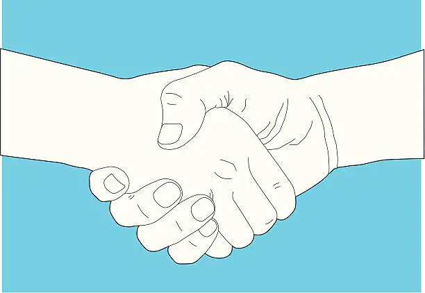 Vector illustration of Handshake
