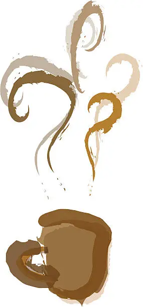 Vector illustration of Coffee Art 1