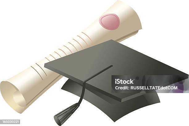 Diploma - Immagini vettoriali stock e altre immagini di Sigillo - Timbro - Sigillo - Timbro, Università, Affari