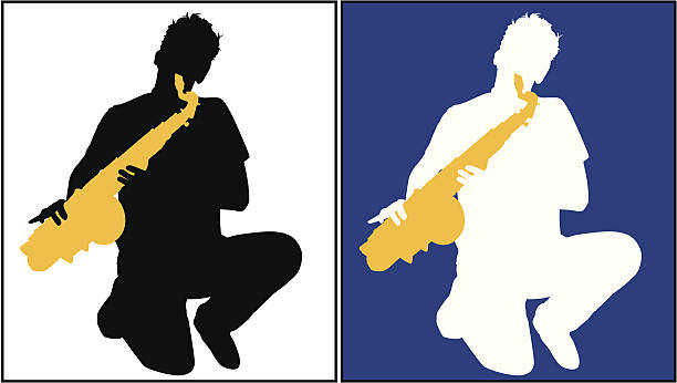 "Sax Player" - ilustración de arte vectorial