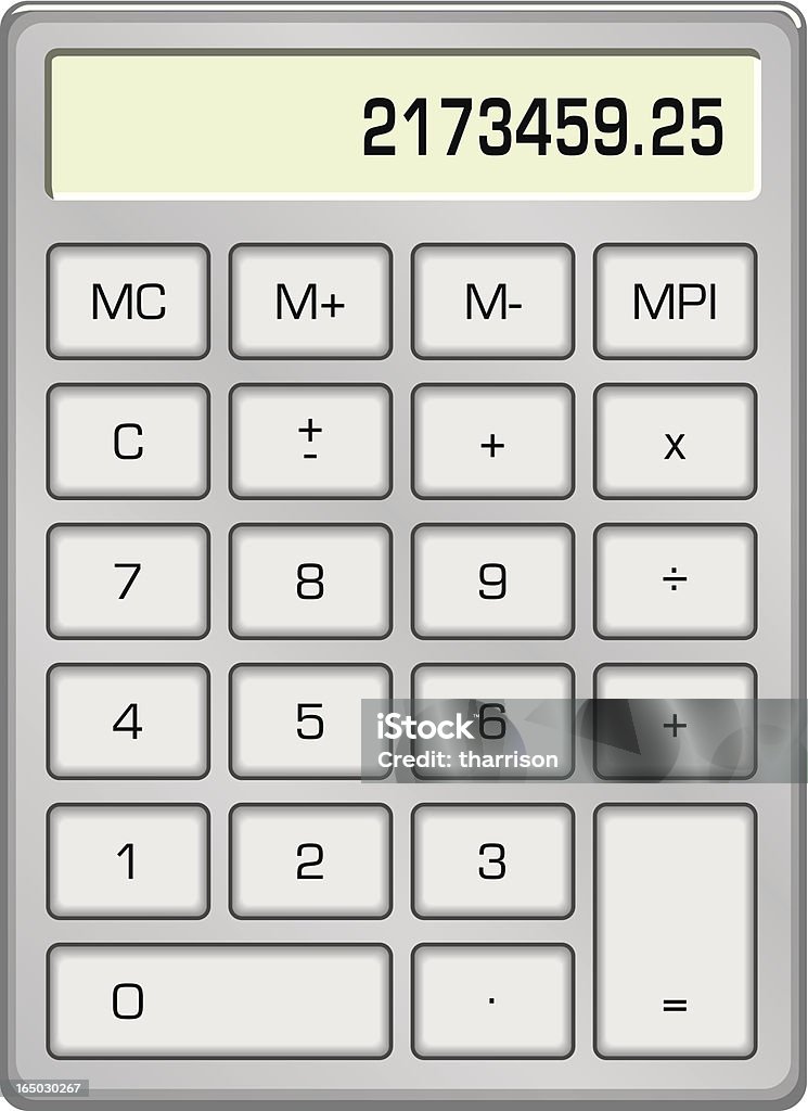Vector Calculator Stock Illustration - Download Image Now - Calculator ...
