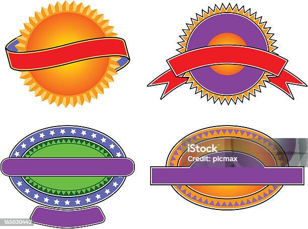 Wappen Und Embleme Stock Vektor Art und mehr Bilder von Digital generiert - Digital generiert, Ellipse, Emblem