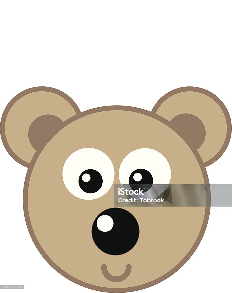 Teddy Bear from "bubble series" Simple bear illustration for patern,, etc... Animal stock vector