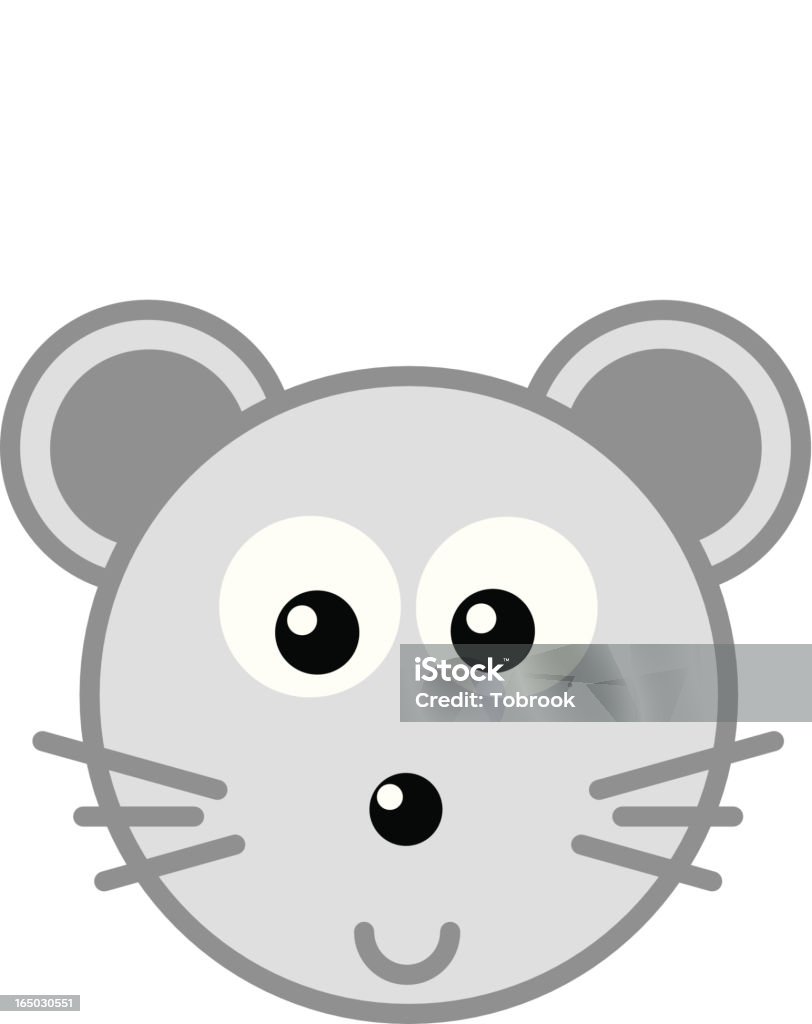 Mouse de "pensamento série" - Vetor de Animal royalty-free