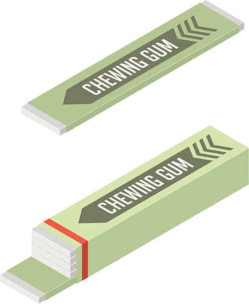 illustrations, cliparts, dessins animés et icônes de vecteur chewing-gum - chewing gum