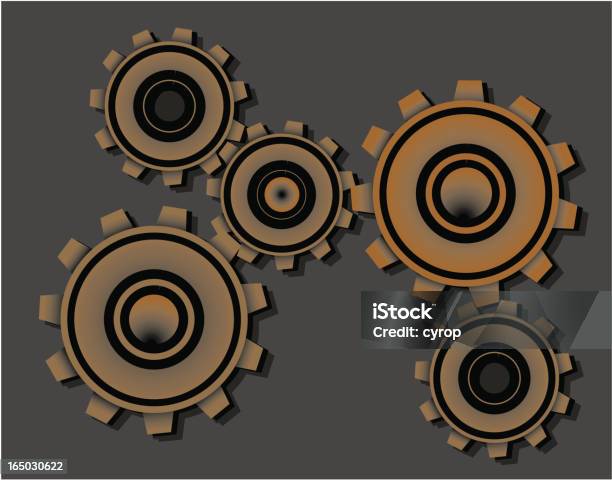 Ilustración de Rusty Engranajes Vector y más Vectores Libres de Derechos de Acero - Acero, Herramientas profesionales, Ilustración