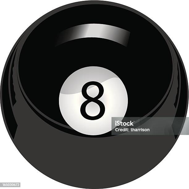 Eightball Stock Vektor Art und mehr Bilder von Grün - Grün, Illustration, Poolbillard - Billard