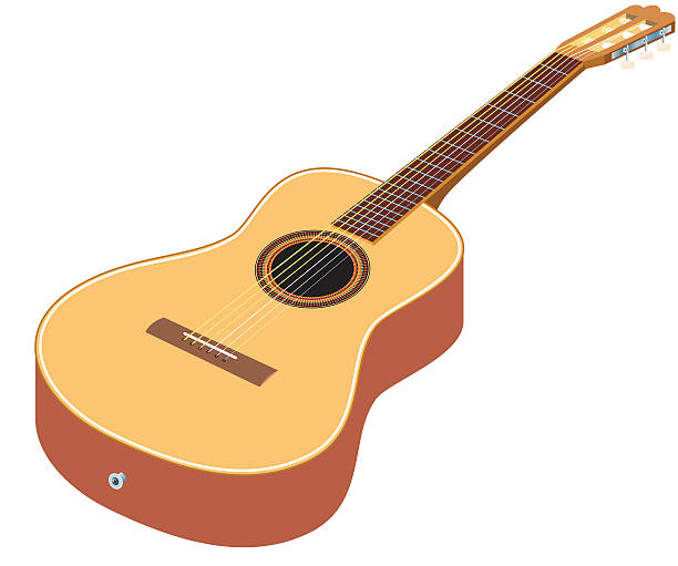 illustrazioni stock, clip art, cartoni animati e icone di tendenza di chitarra acustica - tabulature